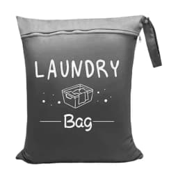 4 Colors Waterproof Travel Laundry Bag Wet Dry Organizer Pouch with Zipper Hanging Strap Portable Storage Bag