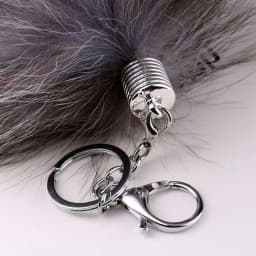 1Pcs Huge Real Fox Tail Keychain Tassel Bag Cosplay Toy Handbag Accessories Hook Pendant Halloween Cosplay