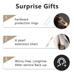 CRAZYSMITH Metal Bag Chain Transformation Bag Strap Replacement Underarm Crossbody Shoulder Bag Extension Chains DIY Accessories