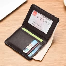 Ultra-thin Mini Wallet Men's Short Youth Vertical Personalized Wallet Men's Korean Students Simple Soft Wallet.