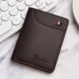 Ultra-thin Mini Wallet Men's Short Youth Vertical Personalized Wallet Men's Korean Students Simple Soft Wallet.