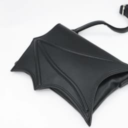 Black bat wing bag small crossbody bag, Gothic style purse Batwing Handbag