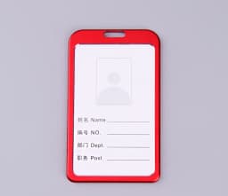 Fashion Card Cover Women Lanyard Aluminum Alloy Work ID Card Holder Business Work Card ID Badge Holder Metal Bags Case