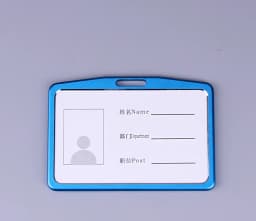 Fashion Card Cover Women Lanyard Aluminum Alloy Work ID Card Holder Business Work Card ID Badge Holder Metal Bags Case