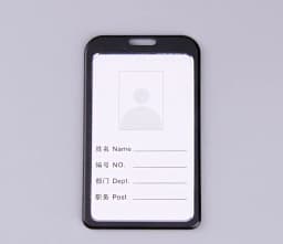 Fashion Card Cover Women Lanyard Aluminum Alloy Work ID Card Holder Business Work Card ID Badge Holder Metal Bags Case
