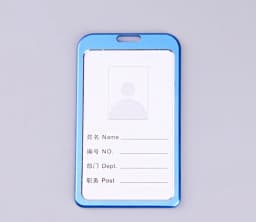 Fashion Card Cover Women Lanyard Aluminum Alloy Work ID Card Holder Business Work Card ID Badge Holder Metal Bags Case