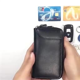 Genuine Leather KeyChain Unisex Key Bag Multifunction Organizer Wallet Holder Smart Housekeeper Car Small Key Case Keys Pouch