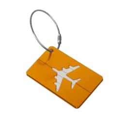 Aluminum Alloy Travel Luggage Tag Hanging Tag Suitcase Tag Plane With Name ID Cards Anti-lost Solid Color Travel Accessories