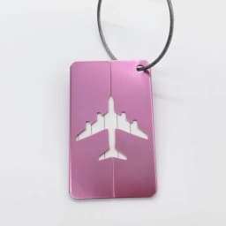 Aluminum Alloy Travel Luggage Tag Hanging Tag Suitcase Tag Plane With Name ID Cards Anti-lost Solid Color Travel Accessories