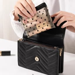 Mesh Makeup Bag Small Clear Cosmetic Pouch for Women Mini Lipstick Organizer Travel Card Toiletry Bag Storage Pouch for Purse