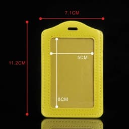 Cute Candy Color PU Card Holder Work Pass Bus Access Card Cover Employee Badge Protective Cover Student Meal Card Case
