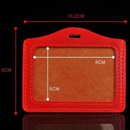 Cute Candy Color PU Card Holder Work Pass Bus Access Card Cover Employee Badge Protective Cover Student Meal Card Case