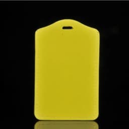 Cute Candy Color PU Card Holder Work Pass Bus Access Card Cover Employee Badge Protective Cover Student Meal Card Case
