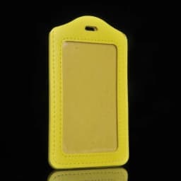 Cute Candy Color PU Card Holder Work Pass Bus Access Card Cover Employee Badge Protective Cover Student Meal Card Case