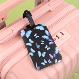 Blue Butterfly Plastics Baggage Tag Sea Turtle Suitcase Backpack Anti-Lost Listing ID Card Holder Fashion Luggage Accessories