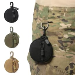 Outdoor Hiking Hunting Accessories Waist Bag Mini EDC Tool Pouch Keychain Zipper Holder Earphone Key Wallet Coin Purses