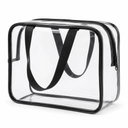Clear Toiletry Bag Large Waterproof PVC Cosmetic Bag Transparent Travel Organizer with Handles for Women Bathroom Beach Storage