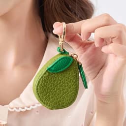 2026 Mini Cherry Fruit Shape Coin Purse Portable Strawberry Blueberry Peach Lemon Cute PU Leather Pouch Wallet Pendant Key Chain