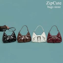 Retro Y2K Pleated Hobo Shoulder Bag for Women Hot Selling Maillard Style Underarm Bag Clutch Handbags for Travel Work Shopping