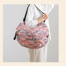 Camouflage Nylon Tote Bag Large Capacity Foldable Shopping Organizer with Handle