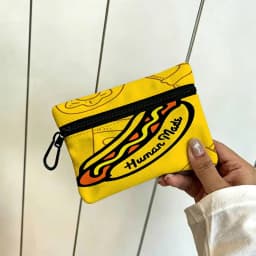 Fashion H-Human M-Made Oxford Cloth Zipper Wallet Multifunctional Hanging Coin Bag For Credit Cards Keys Coins Earbuds