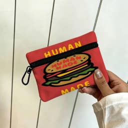 Fashion H-Human M-Made Oxford Cloth Zipper Wallet Multifunctional Hanging Coin Bag For Credit Cards Keys Coins Earbuds