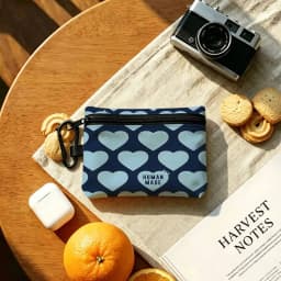Fashion H-Human M-Made Oxford Cloth Zipper Wallet Multifunctional Hanging Coin Bag For Credit Cards Keys Coins Earbuds