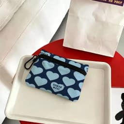 Fashion H-Human M-Made Oxford Cloth Zipper Wallet Multifunctional Hanging Coin Bag For Credit Cards Keys Coins Earbuds