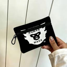 Fashion H-Human M-Made Oxford Cloth Zipper Wallet Multifunctional Hanging Coin Bag For Credit Cards Keys Coins Earbuds