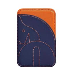 Simple PU Magnetic Card Holder Short Handmade Business Card Holder Large Capacity Back Sticker Stealth Name Card Clip