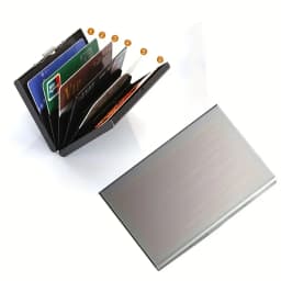 RFID Credit Card Holder, Metal Credit Card Wallet with 6 or 10 Slots Blocking Protector for Men and Women's Safety Purse