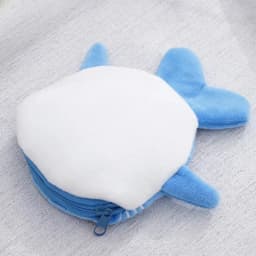 Women Shark Money Card Key Earphone Coin Purse for Small Things Organizer Pouch Zipper Cute Plush Fish Coin Wallet Bags