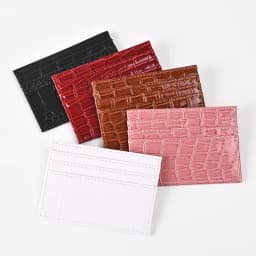 Crocodile Pattern Card Holder Wallet Pu Leather Thin Women's Business Credit Card Case Bag Student Id Bus Card Cover Purse