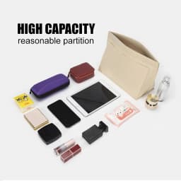 Felt Insert Bag Fits For Longchamp Handbag Liner Bag Felt Cloth Makeup Bag Support Travel Portable Insert Purse Organizer