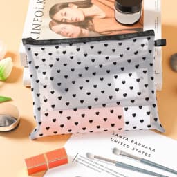 1pcs Mesh Clear Cosmetic Bags Small Large Black Makeup Bag Portable Travel Toiletry Organizer Case Lipstick Storage Pouch