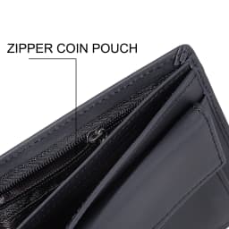 Men's Leather Wallet RFID Cowhide Genuine Leather Wallet Multi-Function Credit Card Holder