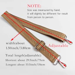 1 Piece 1.50inch Wide Adjustable Handbag Purse Strap Replacement Crossbody Shoulder Strap Arrow Pattern Jacquarded Strap