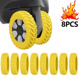 8pcs Universal Luggage Suitcase Wheels Silicone Wear Resistant Trolleys Case Caster For Suitcase