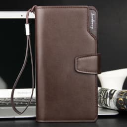Baellerry Men's Long Wallet Casual Business Zipper Handbag Large Capacity Mobile Phone Storage Bag with Card Holder