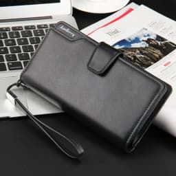 Baellerry Men's Long Wallet Casual Business Zipper Handbag Large Capacity Mobile Phone Storage Bag with Card Holder