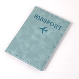 PU Leather Passport Cover For Men & Women World Map Travel Passport Case Organizer - Protective Card Holder ID Document Covers