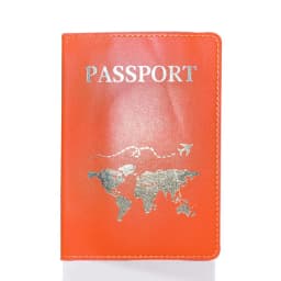 PU Leather Passport Cover For Men & Women World Map Travel Passport Case Organizer - Protective Card Holder ID Document Covers