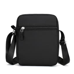 Simple Casual Mini Crossbody Bag Men Nylon Small Shoulder Bag For Men Oxford Black Messenger Side Sling Bag Husband Chest Bag