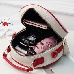Fashion Cherry Pattern Sweet Girls Small Round Bag Handbag Simple Casual Student Mini Travel Backpack Handbags Shoulder Bags