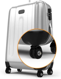 4/2Pcs Luggage Suitcase Replacement Wheels, 50x18mm PU Caster Wheels Bearings Repair Kits, Shelf Replacement Wheels for Luggage