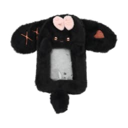 1PCS Plush Photocard Holder Cute Cartoon Rabbit with Long Ears Design Soft ID Credit Card Protector Band Photo Card Sleeve