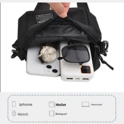 Men's Summer Crossbody Bag Lightweight Portable Small Backpack for Commuting Mobile Phone Bag Ideal for Work
