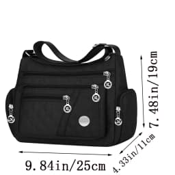 Square-Shaped, Versatile Men's and Women's Crossbody Bag, New Style Large Bag, Fabric Bag, Oxford Style Shoulder Bag, Fashionabl