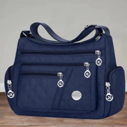 Square-Shaped, Versatile Men's and Women's Crossbody Bag, New Style Large Bag, Fabric Bag, Oxford Style Shoulder Bag, Fashionabl