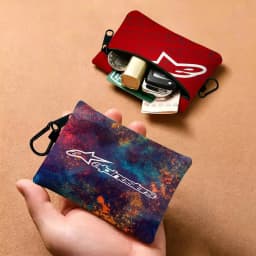 Alpinestars Logo Multifunctional Oxford Cloth Small Pouch With Hook Mini Coin Wallet Earbud Storage Bag